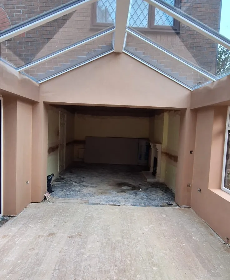 Glass Roof Extension Build Ormskirk