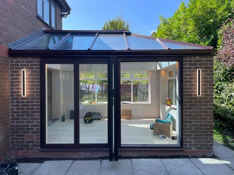 Glass Roof Extension Build Ormskirk